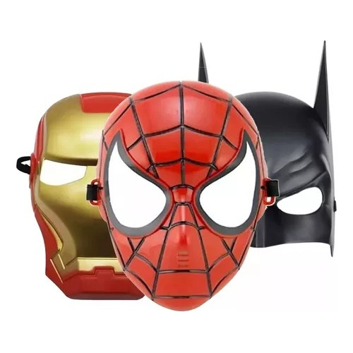 Mascara Spiderman Iron Man Batman Halloween Disfraz Niños