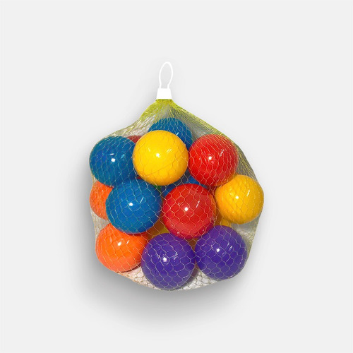 Red De Pelotas Plasticas N3 De Pelotero X12 Pzs Juguetes