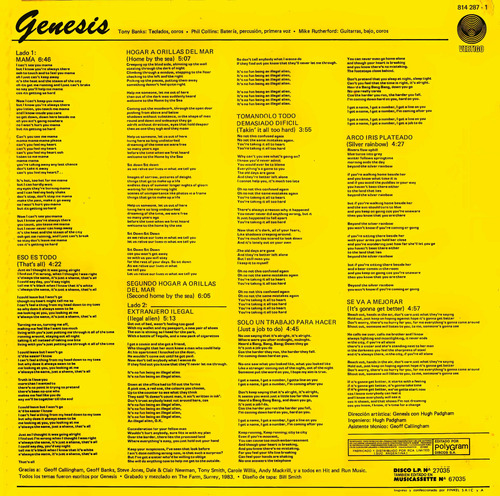 Genesis - Genesis 1983 - Vinilo Argentino Estándar (Usado)