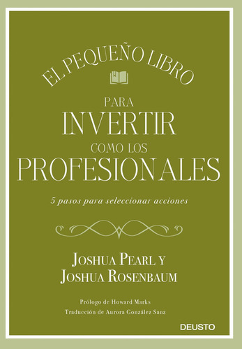 Pequeño Libro Para Invertir Como Los Profesionales - Pearl