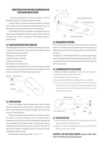 Sharp Edge Tester For Reducing Elastic Fatigue According