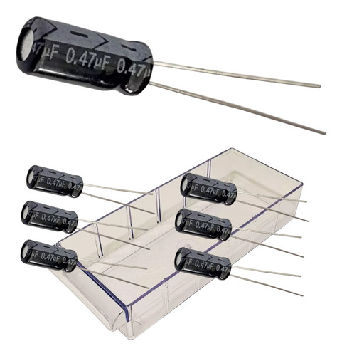 Capacitor Eletrolitico 0,47uf X 50v Envio Imediato