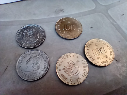 Lote De 47 Monedas Antiguas De Argentina 