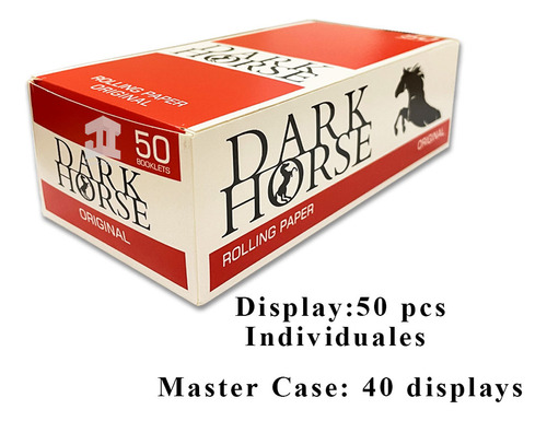 Papelillo Dark Horse Original Nº1caja De 50/ Ambienteyaromas