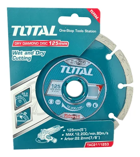 Disco Diamantado Segmentado 5 125mm Total Tac2111253