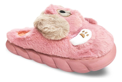 Pantuflas Peluche Con Pielsita Nena Perro Arquero #2013
