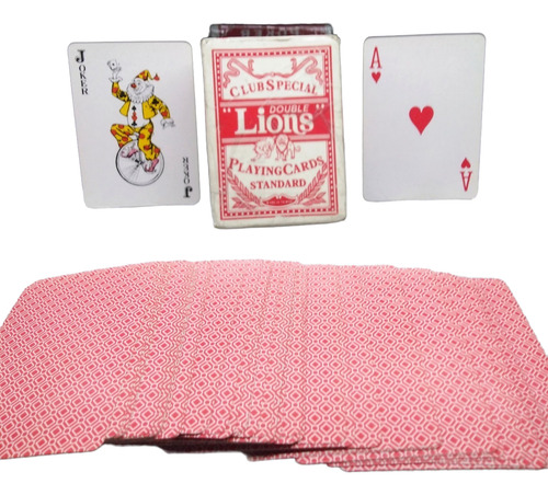 Juego De Cartas Club Special Double Lions Póker Set (Usado)