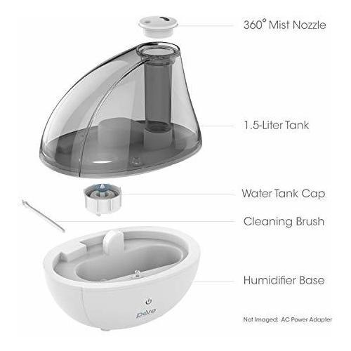 Humidificador Ultrasonico Con Luz Nocturna Capacidad 1.5 L