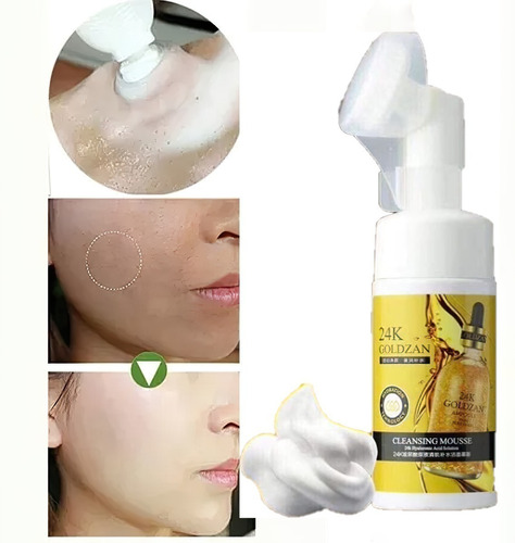 Imagen 2 de 3 de Colageno 24k Serum Espuma Facial Limpieza Antiarrugas Aclara