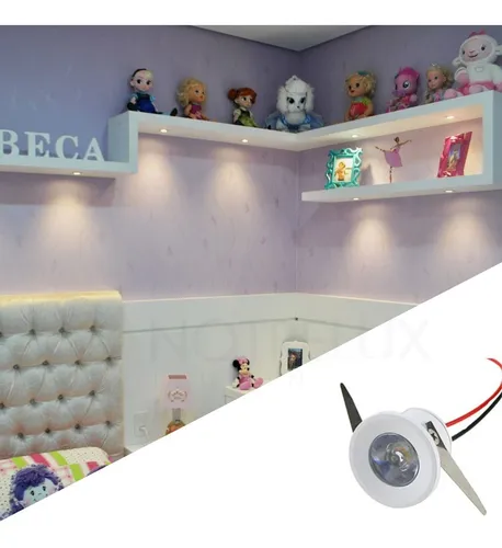 Spot Led Mini Embutir Redondo 1w P/ Móveis Nicho | MercadoLivre Spot Led Mini Embutir Redondo 1w P/ Móveis Nicho | MercadoLivre