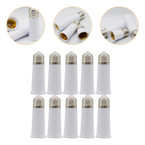 Adaptador De Enchufe Para Bombilla E27, Soporte De Tornillo