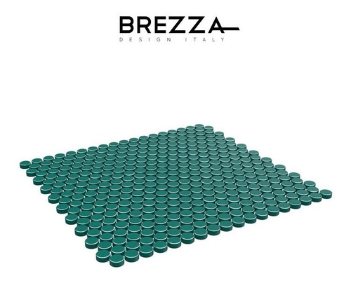 Brezza Malla Mosaico Dots Vetro Green Shine (verde) 7339