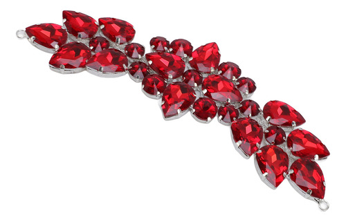 Correa Corta Roja Con Diamantes De Imitación, Decoración De