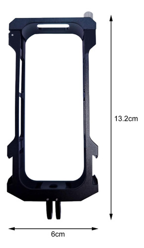 Estuche De Marco Protector Negro Marco Antichoque Cubierta