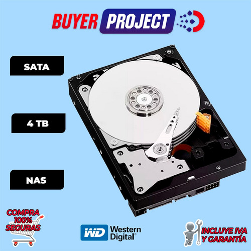 Disco Duro 4tb Western D. Sata 3.5'' 5400rpm Red Nas 24/7