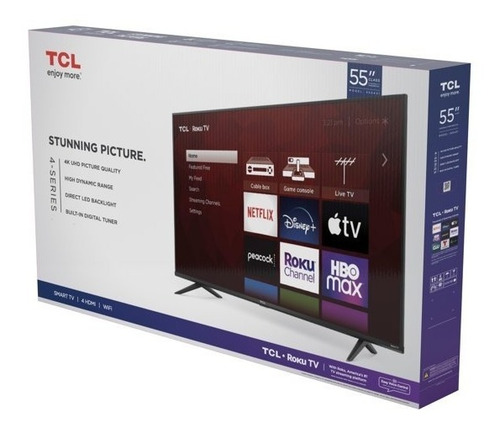 Tv Smart Pantalla Tcl 55s431 Led 4k(3840x2160p) Uhd Hdr 2021