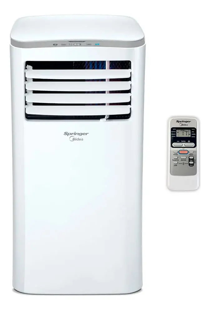 Ar Condicionado Frio Portátil 110v 12.000 Btus 4 velocidades com Controle Remoto Branco Springer Mph-12crv1 Midea