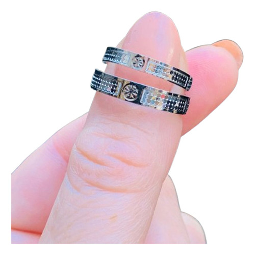 Anillos De Compromiso 2 Plata 925 Con Diseño