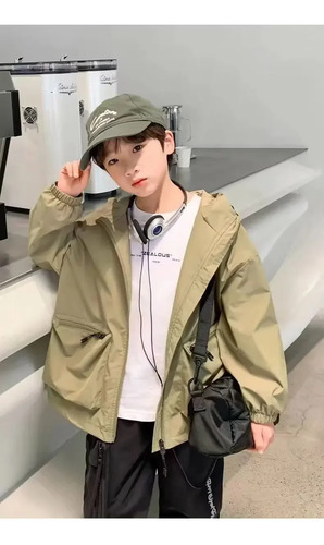 Chaqueta Casual Con Capucha Para Niños, Ropa De Abrigo Para