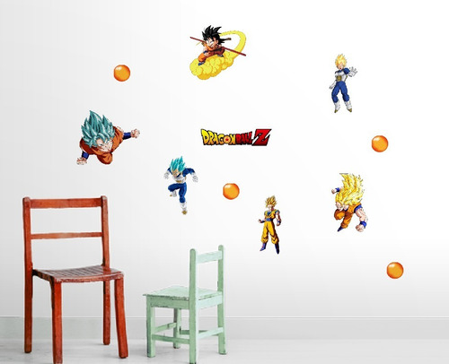 Vinilos Decorativos Infantiles Dragon Ball Z  Kit 11 Figuras