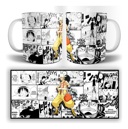 Taza Jarro Anime Manga Usopp One Piece - Nika.mvd