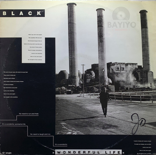 Vinilo Maxi Black Wonderful Life - Importado 1987