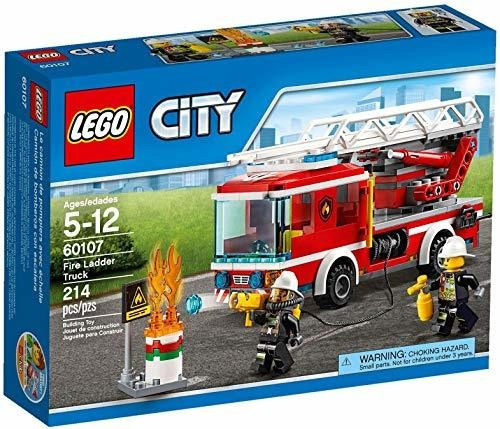 Set Construcción Lego  City Fire Ladder Truck 241 Piezas