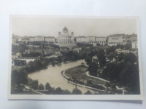 Suiza Foto Postal Bern Bundespalast 1926