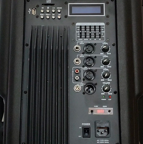 Imagen 5 de 7 de Bafle Potenciado Excess 2 Vias Usb Sd Mic Exc1515 Premium