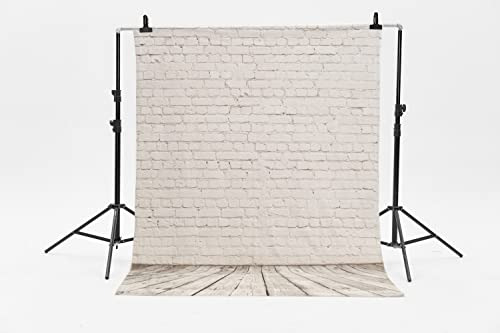 Harfirbe 5x7ft Vintage White Brick Photography 4nyg6