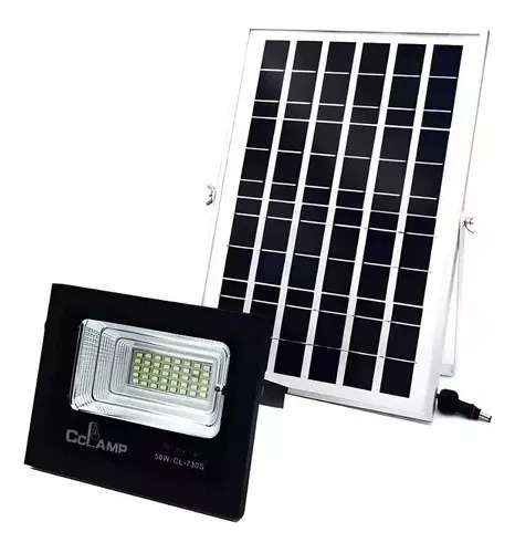 Reflector Lampara Led Panel Solar Exterior 50w Control 