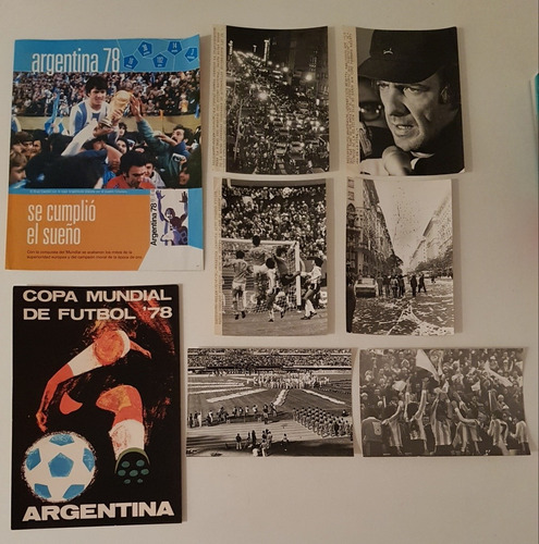 Lote Mundial Fútbol 1978 Fotografías Y Póster Original 