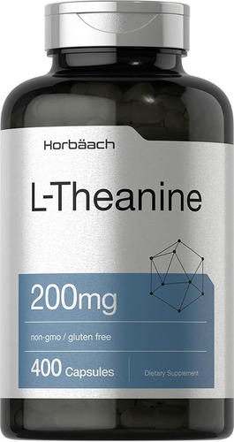 L Theanine L Teanina 200mg (400 Capsulas) Horbaach Hecho Usa