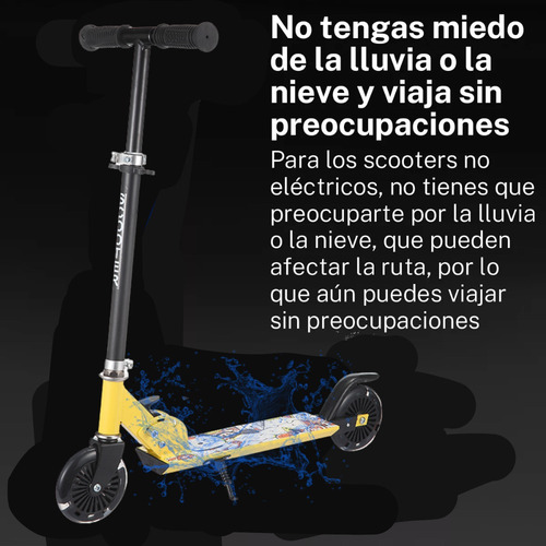 Scooter Patin Del Diablo Ajustable Plegable Niños Y Adolesce