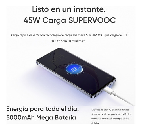 Realme 12 5g 512gb 8gb Ram Violeta Dual Sim 45w Carga Supervooc Procesador Mediatek Dimensity 6100+ Cámara Ultra Clara De 108mp Nfc