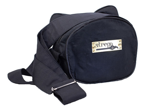 Imagen 3 de 10 de Bolso Tipo Cross Body En Forma De Gato Color Negro