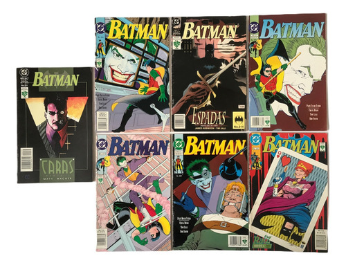 Lote De 7 Dc Comics De Batman Editorial Vid No Repetidos (Usado)