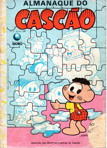 Almanaque Do Cascão 6 - Globo - 06  Bonellihq Cx41 F21