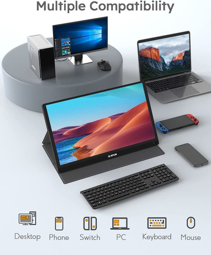 Imagen 6 de 9 de Monitor Portátil Boifun, 15,8 «1080p, Usb C, Hdmi, Ips