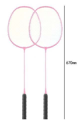 Raqueta De Bádminton Con 3 Volantes, Mango Antideslizante,