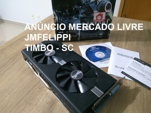 Placa De Vídeo Radeon Sapphire Nitro+ Rx570 4gb Oc (Usado)