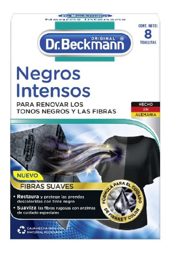 Imagen 1 de 8 de Dr. Beckmann -  Toallas Renovadoras De Tonos Negros Y Fibras