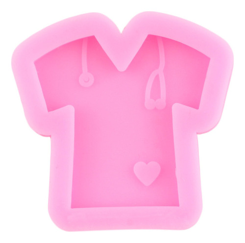 6pcs Molde De Silicona Ropa Médico Dientes Llavero Fondant
