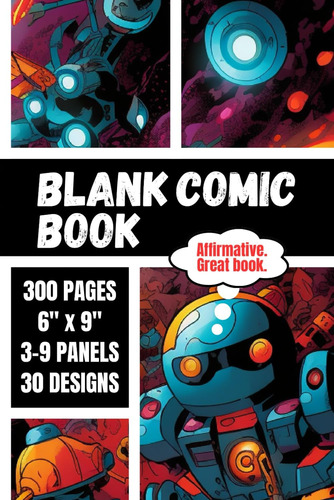 Libro: Blank Comic Book: Create Your Own Story: 300 Pages, 3