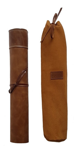 Pechera De Cuero Con Estuche Carpincho