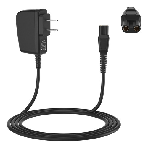 Cargador De 15v 5.4w Para Philips Rasuradora Hq, Hs, Rq, A Negro