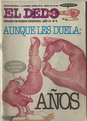 El Dedo, Nº 8, Humor Uruguayo 1992, 114 Pág. Cr04