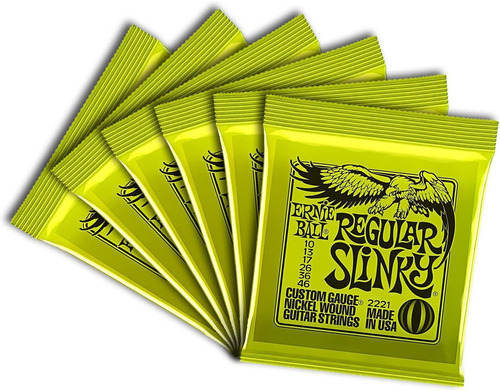 Cuerdas De Guitarra Ernie Ball Regular Slinky Original Nuevo
