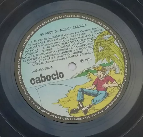 Lp 50 Anos De Música Cabocla - Vários Artistas