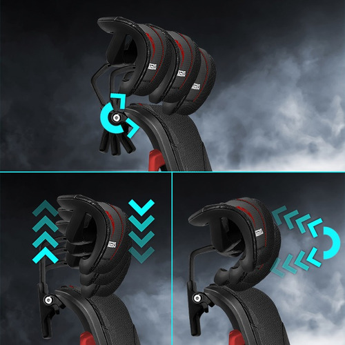 Imagen 10 de 10 de Silla Gamer Thunder X3 Yama7 Ergonómica Negro/rojo